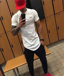 New Brand Clothing Tight Cotton Mesh Tshirt Mens Fitness T shirt Homme Gyms Tee Shirt Men Fitness Summer Bodybuilding Tshirt 217137583