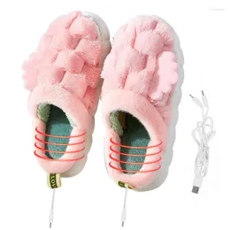 Carpets Heating Slippers USB Non-Slip Soft Foot Warmer Winter Essential Rechargeable For Apartment Dorm