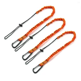 Bowls Tool Lanyard 3 Pcs Safety With Carabiner Absorbing Adjustable For Work Tools
