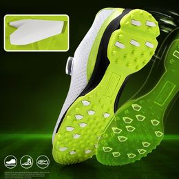 Golf Golf Shoes Men Sports Waterproof Shoes Breathable Knobs Buckle Anti-slip Training Sneakers Golf Shoes Durable Men Sports