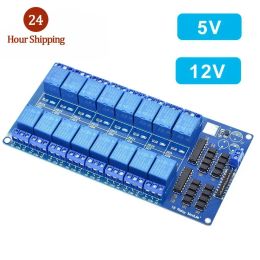 5V 12V 16 Channel Relay Module for arduino ARM PIC AVR DSP Electronic Relay Plate Belt optocoupler isolation