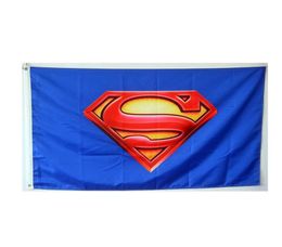 Superman Flag 3x5 Foot 150x90cm Digital Printing 100D Polyester Indoor Outdoor Hanging Fast With Grommets7768624