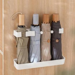 Hooks Built-in Drain Box Adjustable Height Organiser Long Short Umbrella Bucket Holder For Entryway