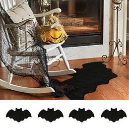 Carpets Bat Shape Halloween Party Floor Mat Entry Decorative Door Dirty Kitchen