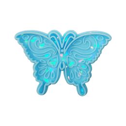 DIY Butterfly Keychain Crystal Epoxy Resin Mold Holographic Laser Butterfly Pendant Silicone Mold