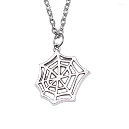 Pendant Necklaces 1pcs Spider Web Necklace For Women Jewellery Making Gift Chain Length 43 5cm