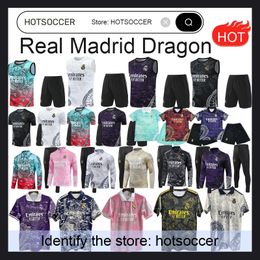 Real Madrid tracksuit vest POLO shirt men kit dragon BELLINGHAM VINI JR soccer jerseys MBAPPE Tchouameni football shirt Real Madrids CAMAVINGA Rodrygo MODRIC