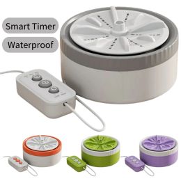 Machines Mini Portable Washing Machines Small USB Rechargeable Turbine Clothes Washing Machine Automatic Washer SpaceSaving for Travel