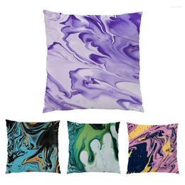 Pillow Ornamental Pillows For Living Room Colourful Sofa Decorative Cases Covers 45x45 Oil Painting Polyester Linen E0302