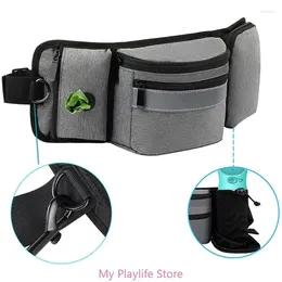 Dog Apparel Pet Treat Pouch For Dogs Outdoor Walking Training With Invisible Bottle Holder Poop Bag Dispenser Running