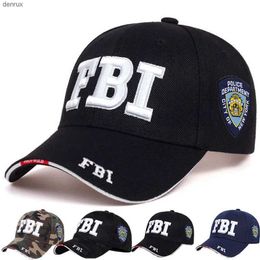 Ball Caps Kanye FBI Fashion Letters Embroidery Baseball Caps for Mens Women Female Male Sport Visors Snapback Caps Sun Hat Male GorrasL240413