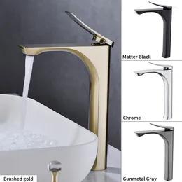 Bathroom Sink Faucets Basin Faucet Gold Gray Black Chrome Brass Mixer Tap And Cold
