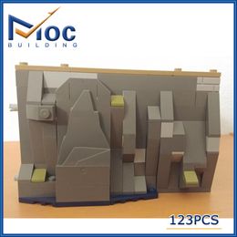 123pcs Classic Movie MOC HP Entrance to the Chamber of Secrets Building Block Castle Model DIY Assembly Brick Toys For Children
