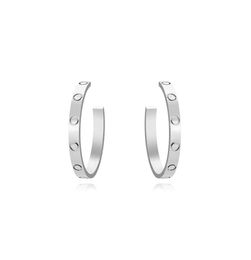 Large Hoop Huggie Screw Love Earrings for Women Ladies Girls Gift Jewellery 316L Titanium Steel Famous Brand Jewellery Surface Width3746867