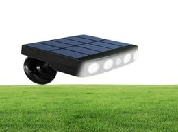 1x Garden Lawn Pation Solar Motion Sensor Light Outdoor Security Lamp Solar Powered Lighting Waterproof Outside Lights 4LED BULB W5369769