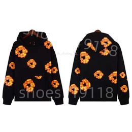 Black Hoodie Designer Denim Bag Hoodies Black Mens Hoodies Tears Wearter Trendy Brand Sweatshirt Hip Hop Rap Street Fashion Denim Jacket Music Hoody 350