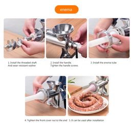 Multifunctional Manual Meat Grinder Cooking Tools Portable Handheld Making Mincer Hand Crank Accessories Kitchen Supplies