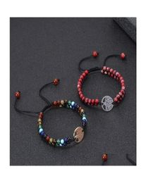 Charm Bracelets 6Mm Natural Chakra Beads Bracelet Tree Of Life Handmade String Braided Women Men Yoga Jewellery Gift C3 Drop Deliver4467202