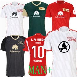 2023 24 Union Berlin Mens Soccer Jerseys KHEDIRA HARAGUCHI BECKER THORSBY TRIMMEL SEGUIN Home Away Cup Jersey Special Edition Football Shirts