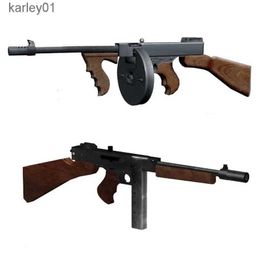 Gun Toys Thompson M1928 gun 3D paper model firearms handmade Drings military puzzle toy yq240413