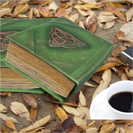 Decorative Objects Figurines Book Of Shadows 350 Pages Fl Colour Illustrations Spells Records Spellbook Green Er Bound Journal Blan Dhg29