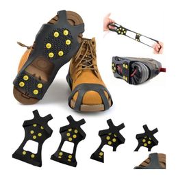 Cramponi di alpinismo a 10 storie senza slip slip sport outdoor anti-slip Shot show Spike Cuggi di tacchetti Ers Overshoes Grace New Drople Delivery Othy6