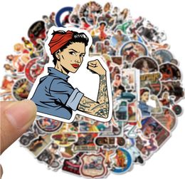 100 PCS Mixed Graffiti Skateboard Stickers Vintage Sexy Girls For Car Laptop Pad Bicycle Motorcycle PS4 Phone Luggage Decal Pvc gu5132547