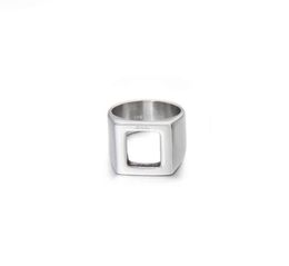 2021 minimalist ins square hollow ring men039s cold hip hop personality retro index finger titanium steel accessories7217678