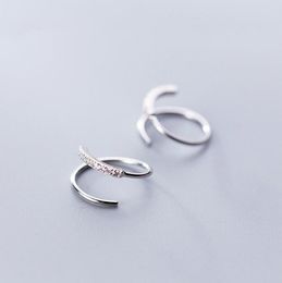Solid 925 Sterling Silver Earrings High Quality Stud Earring for Women Girls Fashion Tiny Zircon Simple Jewellery Christmas Present 5010118