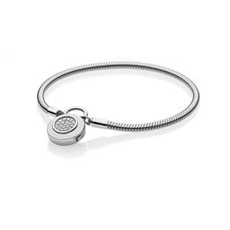 Designer Jewelry Pandoras Bracelet S925 Silver Rose Gold Circular Lock Head Snake Bone Chain Versatile Gift Girlfriend Bracelet Diy Basic Bracelet