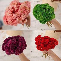 Decorative Flowers Hydrangea False Flower Soft Gum Rice Seed Fruit Artificial Wedding Bouquet Home Garden Forever Blooming Decoration