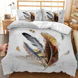 Bedding Sets Bohemia Feather Duvet Pillowcase Cover Comforter High Quality Home Textile Euro Bed Linen Bedspreads Undefined