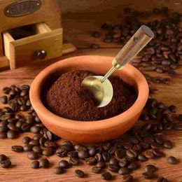 Coffee Scoops Stainless Steel Spoons Milk Powder Home Measuring Powders Tea Scoop Wood