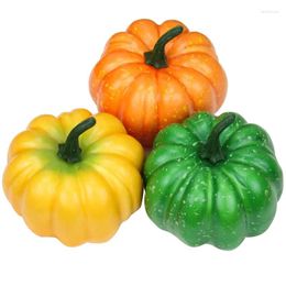 Decorative Flowers 1pc Simulation Vegetables Pumpkin Model Golden Autumn Artificial Mini DIY Craft Halloween Wedding Party Decorations