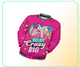 Anime Jojo Siwa 3d Stampa Baseball Giacca da baseball Women Bomber Jacket Streetwear Hip Hop Casual Trackuit Felpe Harajuku Felpa con cappuccio 4208143