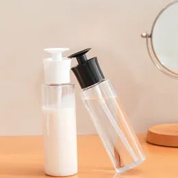 Liquid Soap Dispenser 2pcs 300ml Portable Travel Separate Empty Bottle Hand Sanitizer PET Press Transparent Makeup Remover Lotion Spray