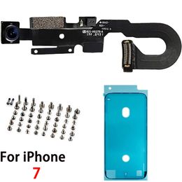 Front Camera Flex Cable With Mic Light Sensor For iPhone 7 7P 8 Plus Replacement Full Set Screw Set + Waterproof Tape