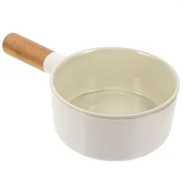 Bowls Kiln Transformed Wooden Handle Soup Bowl Salad With Lids Reusable Cups Handles Ceramic