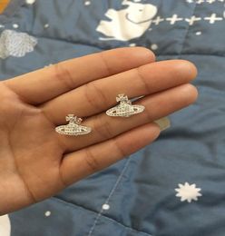 2021 new arrival sputnik planet silver ladies rhinestone orbit earrings Jewellery gift to love girlfriend high quality 20211658111