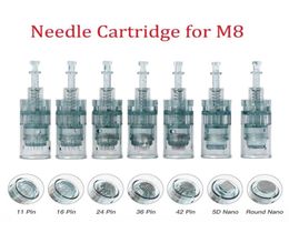 1020Pcs Dr Pen M8 Needle Cartridges Bayonet 11 16 36 42 Nano MTS Micro Needling for Dr pen Microneedling 2112295188128