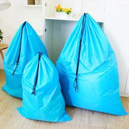 Storage Bags Oxford Cloth Material Super Large Capacity Waterproof Bag With Drawstring Sturdy Household Idle Clothes Grocery Dust