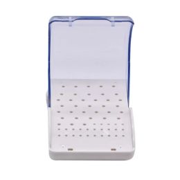 1pcs 60 Hole Dental Burs Holder Plastic Box Burs Dental Holder Dental Bur Box 60 Holes Dental-Tools Dentist Drill Box Autoclave