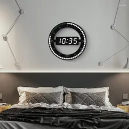 Wall Clocks Battery Silent Digital Clock Bedroom Luminous LED Living Room Classic Orologio Large Da Parete Home Decoration