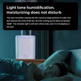 Humidifiers 2.2L Mini Air Humidifier Double Spray Humificador Large Capacity Usb Aromatherapy Spray Home