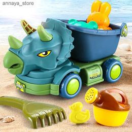 Sand Play Water Fun divertimento Summer Beach Toy Ingegneria Set di auto da auto Baby Beach Game Dinosaur Beach Car Toy Toy Toys Toysl2403