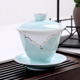 Cups Saucers Grade Bone China Coffee Cup And Cover Bowl Creative European Tea Set Home Party Afternoon Teacup Porcelain 215ml