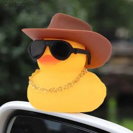 Bath Toys cute Cowboy Rubber Duck Squeaky Duck Yellow Rubber Duck Bath Party Toy Duckies Car Rubber Dashboard Decoration Baby Bath Toys 240413