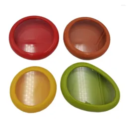 Plates H7EA 4Pcs Fruit & Vegetable Storage Container Savers Kitchen Organisers Tomato Holder For Fridges Dishwasher Safe