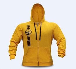 New Mutant Men Gyms Hoodies Gyms Fitness Bodybuilding Sweatshirt Pullover Sportswear Male Workout Hooded Jacket Clothing 2010204352750