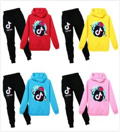 Tik Tok Kids Clothing two piece Sets Boys Girls TikTok Tracksuits Teenagers Sport Suit Teens Hoodies Sweatshirts Pants Hip Hop Clo9818741